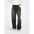 Jeans flare / larges Only 15347094 GIANNA-WASHED BLACK Grenoble