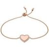 Bracelets Fossil Bracelet Je t'aime dor&eacute; rose Rose