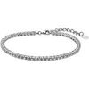 Bracelets Lotus Bracelet Silver Pure Essential rivi&egrave;re oxydes Blanc