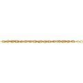 Bracelets Brillaxis Bracelet maille for&ccedil;at double lisse Jaune Grenoble