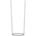 Collier Brillaxis Collier anneau ovale empierr&eacute; Blanc Grenoble