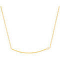 Collier Brillaxis Collier barrette or jaune et diamant 0.02 Grenoble