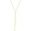 Collier Brillaxis Collier deux pendants cha&icirc;ne tube 18k Jaune