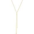 Collier Brillaxis Collier deux pendants cha&icirc;ne tube 18k Jaune Grenoble
