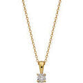 Collier Brillaxis Collier solitaire diamant naturel or jaune Grenoble