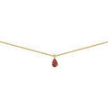 Collier Brillaxis Collier or rubis poire 6x4mm Grenoble