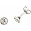 Boucles oreilles Brillaxis Boucles d'oreilles diamants serti clos fin Grenoble