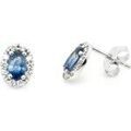 Boucles d'oreille sur Grenoble : Boucles oreilles Brillaxis Boucles d'oreilles or saphirs diamants