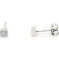 Boucles d'oreille sur Grenoble : Boucles oreilles Brillaxis Boucles d'oreilles diamants or blanc 18 carats