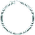 Boucles oreilles Brillaxis Boucles d'oreilles cr&eacute;oles or blanc 18 carats 35 mm Blanc Grenoble
