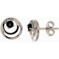 Boucles d'oreille sur Grenoble : Boucles oreilles Brillaxis Boucles d'oreilles double cercle saphir