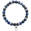 Bracelets Brillaxis Bracelet homme Jaspe Bleu