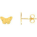 Boucles oreilles Brillaxis Boucles d'oreilles papillon or jaune 9 carats Grenoble