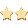 Boucles oreilles Brillaxis Boucles d'oreilles Etoile plate or jaune 750/1000