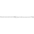 Bracelets Brillaxis Identit&eacute; b&eacute;b&eacute; plaque tonneau or blanc 18 carats Blanc Grenoble