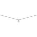 Colliers sur Grenoble : Collier Brillaxis Collier solitaire diamant or blanc 0.10