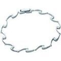 Bracelets Brillaxis Bracelet articul&eacute; empierr&eacute; argent Blanc Grenoble