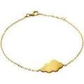 Bracelets Brillaxis Bracelet nuage dor&eacute; Jaune Grenoble