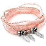 Bracelets Brillaxis Pendentif plume acier