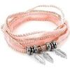 Bracelets Brillaxis Pendentif plume acier
