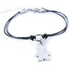 Bracelets Brillaxis Pendentif acier petit gar&ccedil;on Blanc