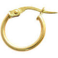Boucles oreilles Brillaxis Cr&eacute;oles or jaune 9 carats 10mm Jaune Grenoble