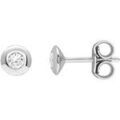 Boucles oreilles Brillaxis Boucles d'oreilles puces diamant or blanc Grenoble