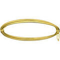Bracelets sur Grenoble : Bracelets Brillaxis Bracelet jonc lisse et guilloch&eacute; or Jaune