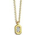 Collier Brillaxis Collier solitaire diamant or jaune Grenoble