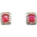 Boucles d'oreille sur Grenoble : Boucles oreilles Brillaxis Boucles d'oreilles rubis et diamants or