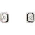 Boucles d'oreille sur Grenoble : Boucles oreilles Brillaxis Boucles d'oreilles solitaire diamant or blanc