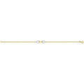Bracelets Brillaxis Bracelet double rang or jaune pierres blanches Grenoble