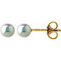 Boucles d'oreille sur Grenoble : Boucles oreilles Brillaxis Boucles d'oreilles perle de culture 3.5 mm