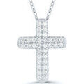 Collier Brillaxis Collier or blanc 18 carats croix diamant Grenoble