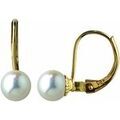 Boucles oreilles Brillaxis Boucles d'oreilles dormeuses or perle de culture 5.5 Grenoble