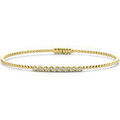 Bracelets Brillaxis Bracelet jonc perles or jaune diamants Grenoble