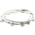 Bracelets Flowersforzo&eacute; Bracelet Flowerforzo&eacute; F&eacute;&eacute;rique Blanc ligne argent T1 Blanc Grenoble
