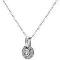 Collier Brillaxis Collier or blanc 18 carats fleur diamant Grenoble