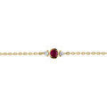 Bracelets Brillaxis Bracelet rubis et oxydes en or jaune 18k Grenoble