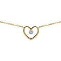 Collier Brillaxis Collier coeur or bicolore diamant Grenoble