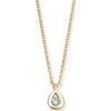 Collier Brillaxis Collier solitaire goutte or diamant 0.100