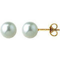 Boucles d'oreille sur Grenoble : Boucles oreilles Brillaxis Boucles d'oreilles perles de culture or 6/6,5 mm