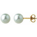 Boucles d'oreille sur Grenoble : Boucles oreilles Brillaxis Boucles d'oreilles perles de culture or 6,5/7 mm