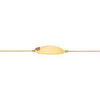 Bracelets Brillaxis Gourmette fille or jaune 9K coeur rose