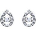Boucles oreilles Brillaxis Boucles d'oreilles goutte or blanc diamants Grenoble