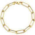Bracelets Brillaxis Bracelet or jaune 18 carats mailles ovales Grenoble