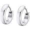Boucles d'oreille sur Grenoble : Boucles oreilles Lotus Boucles d'oreilles anneaux larges acier