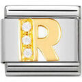 Bracelets sur Grenoble : Bracelets Nomination Maillon Alphabet lettre R or + OZ