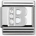 Bracelets Nomination Maillon argent avec OZ Alphabet lettre B