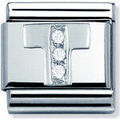 Bracelets Nomination Maillon argent avec OZ Alphabet lettre T Grenoble